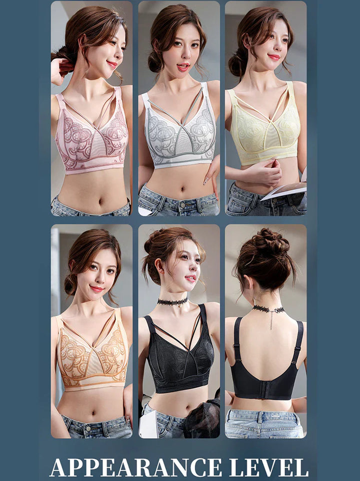 Pack Of 3 Summer Thin Wireless Bra with Minimizing Effect