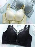 Pack of 3 V-Neck Lace Wireless Side Support Bra