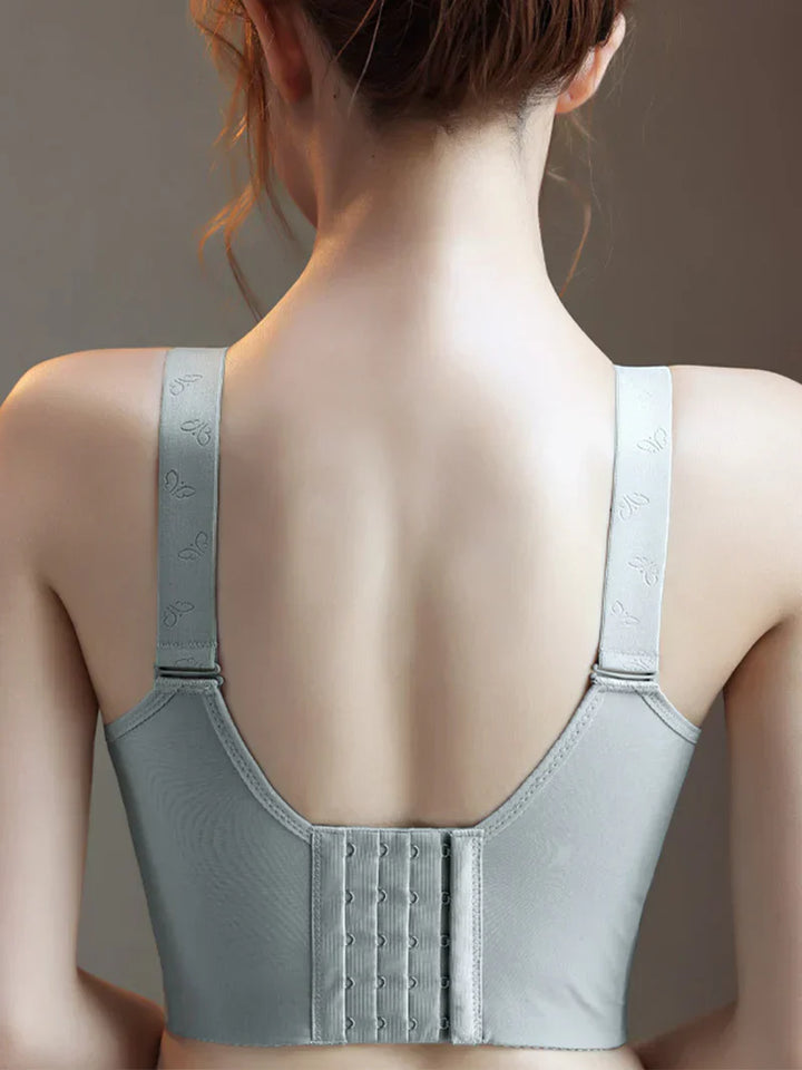 Pack of 3 V-Neck Lace Wireless Side Support Bra