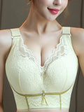 Pack of 3 V-Neck Lace Wireless Side Support Bra