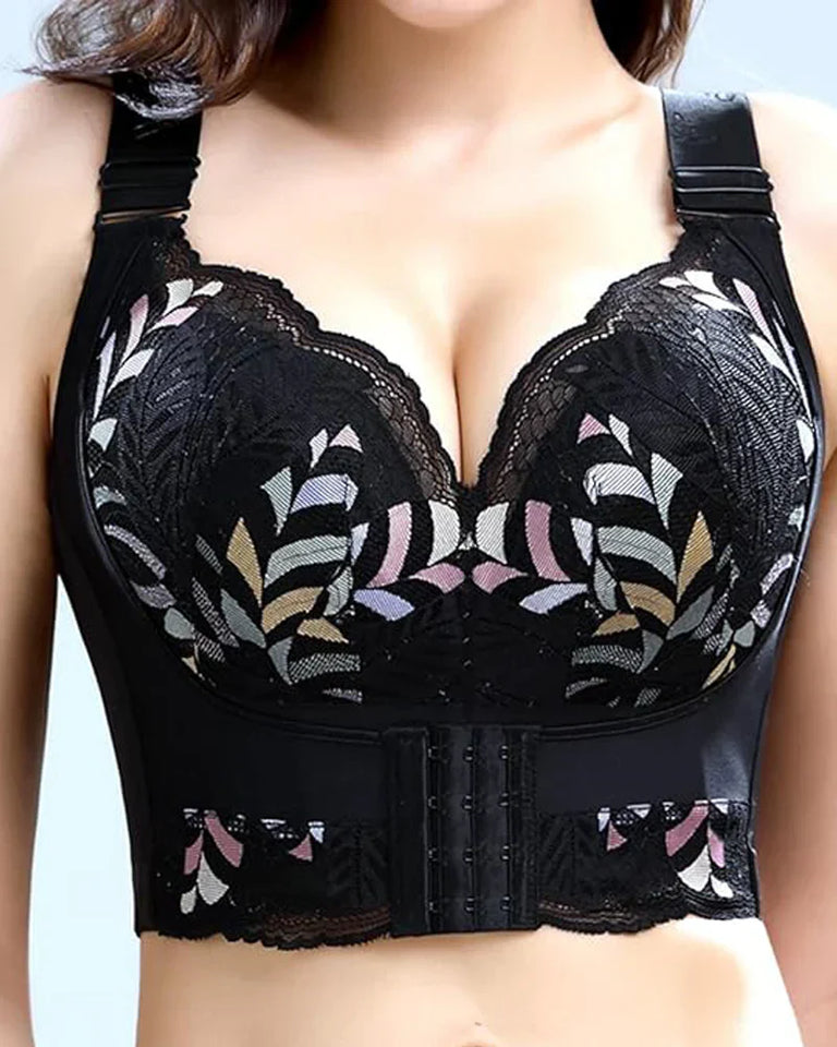 pack of 3 Women Side Support Longline Corset Wire-free Push Up Bra