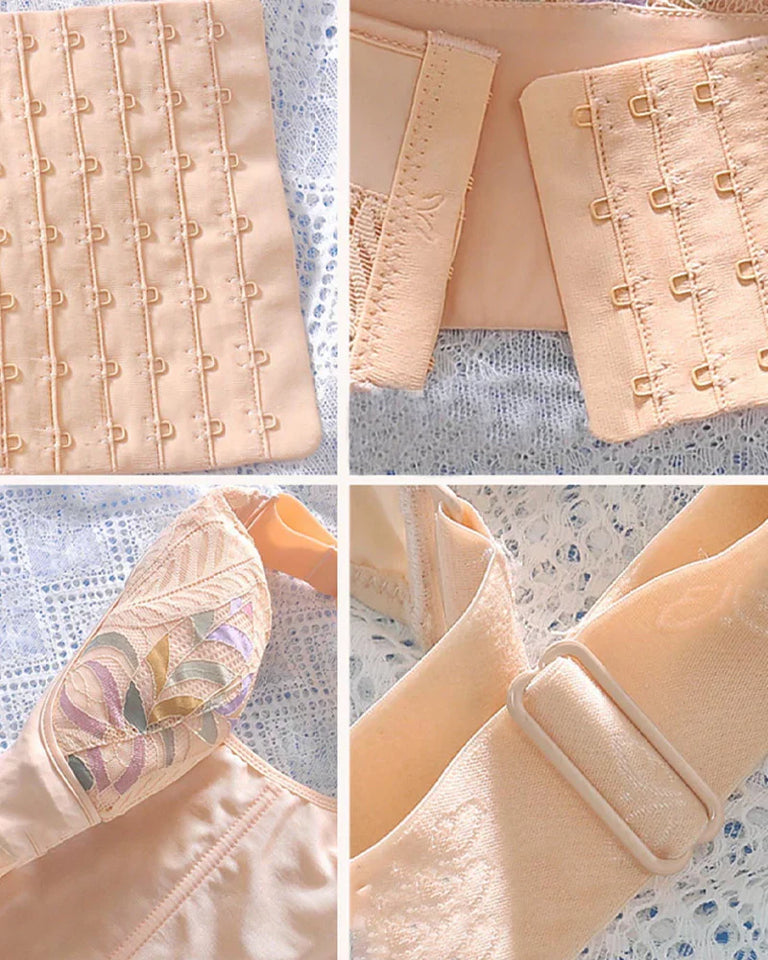 pack of 3 Women Side Support Longline Corset Wire-free Push Up Bra