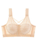 PACK OF 3 Front-Closure Back-Support Minimizer Wireless Bra