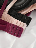 3 Pcs Solid Anti Sagging Half Cup Underwire Braa