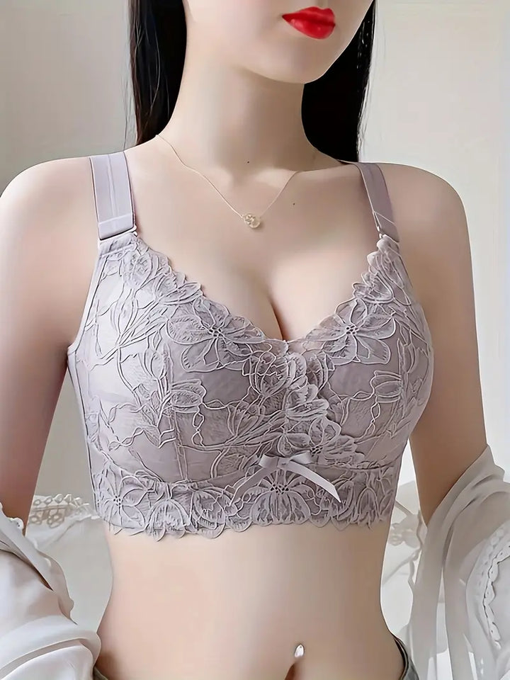 Women's Wireless Full Coverage Lace Bra