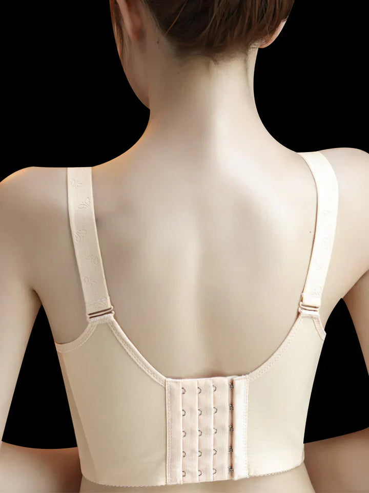 Pack of 3 V-Neck Lace Wireless Side Support Bra