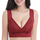 Pack of 3: ROSY LIFT BRA –Plus Size Comfort Extra Elastic Wireless Support Lace Bra