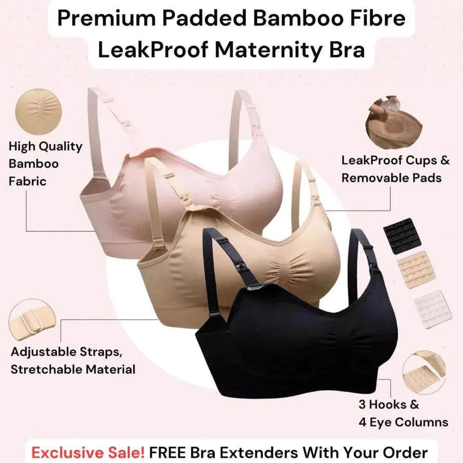Leakproof Nursing Bra (3-Pack)