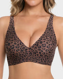 Pack of 3 Seamless Deep V Push-Up Wireless Bra