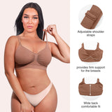 PACK OF 3: Ashley - Seamless Shaping Bra with Adjustable Shoulder Straps