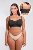 PACK OF 3: Ashley - Seamless Shaping Bra with Adjustable Shoulder Straps