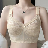 Pack of 3 Women's Big Size Full Coverage Floral Embrodiery Ultra-thin Bra