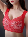 Pack of 3 Thin Ice Silk Floral Seamless Wire-Free Bra