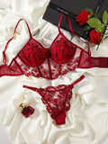 Floral Embroidery Sexy Lingerie Set | Lace Lingerie for Women
