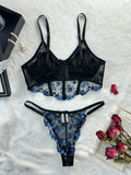 Floral Embroidery Sexy Lingerie Set | Lace Lingerie for Women
