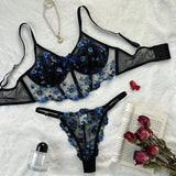 Floral Embroidery Sexy Lingerie Set | Lace Lingerie for Women