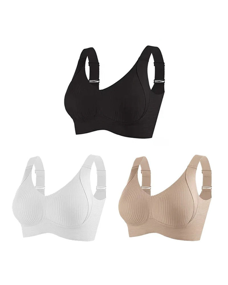 Pack of 3 Women's Adjustable Wireless Bra
