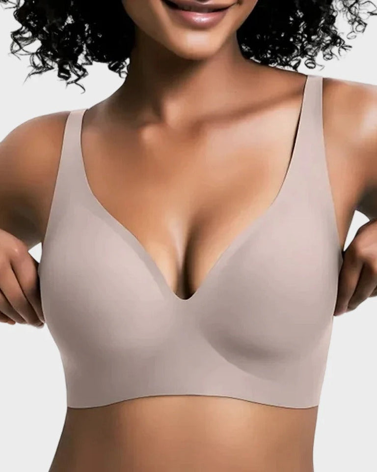 Pack of 3 Seamless Deep V Push-Up Wireless Bra