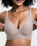 Pack of 3 Seamless Deep V Push-Up Wireless Bra