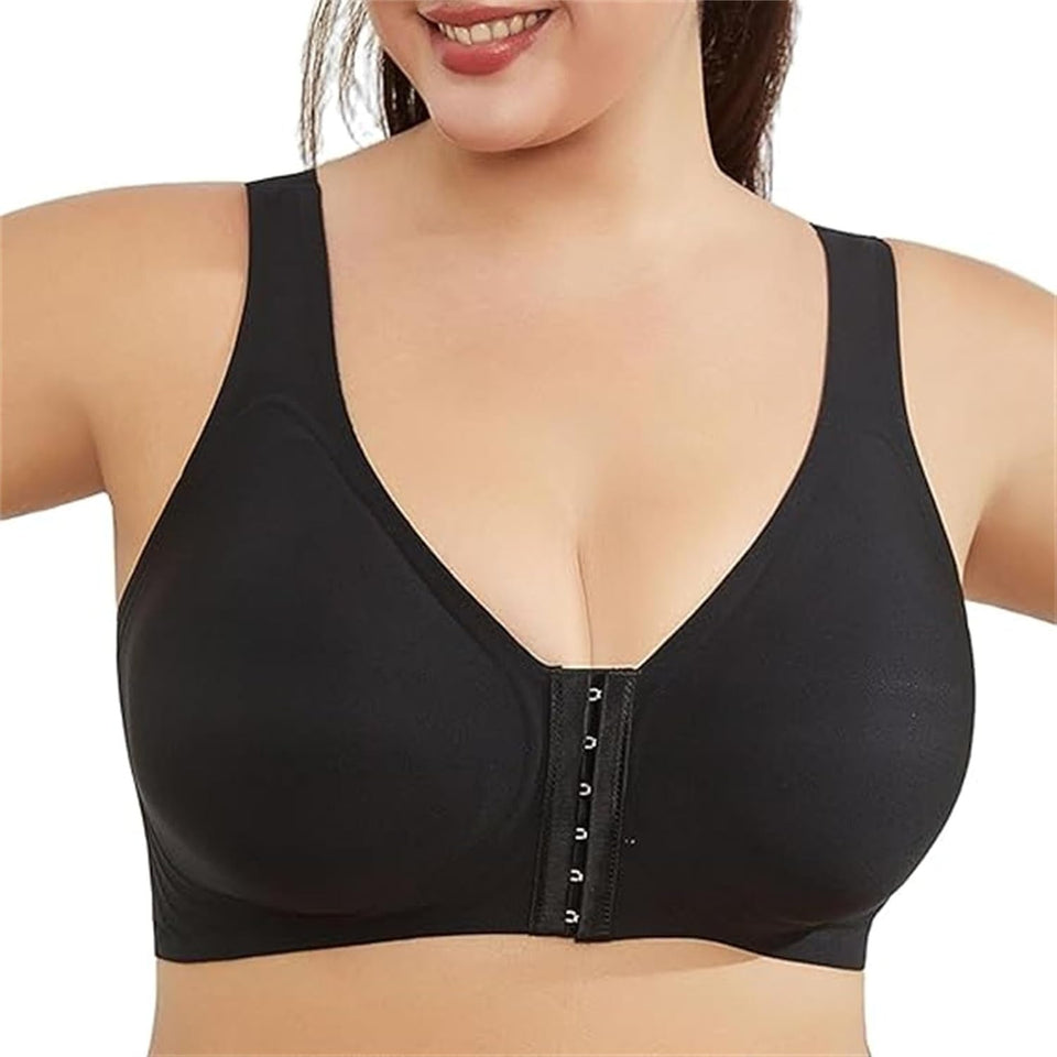Pack of 3 Seamless Front Buckle Cross Back Shaping Bra