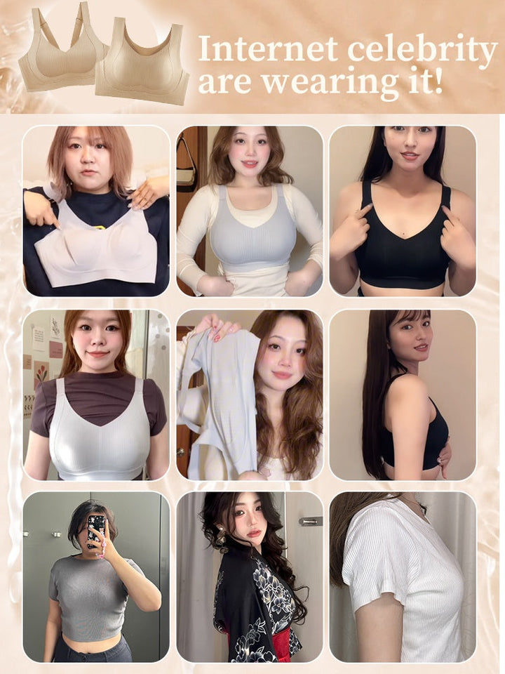 PACK OF 3: VEIMIA Wireless Cami Bras – No Buckles