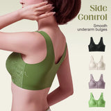 PACK OF 3 Comfort Front-Clasp & Wire-Free Seamless Bra