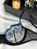 Two-Piece Embroidered Lingerie Set | Sexy Floral Lace Lingerie for Women
